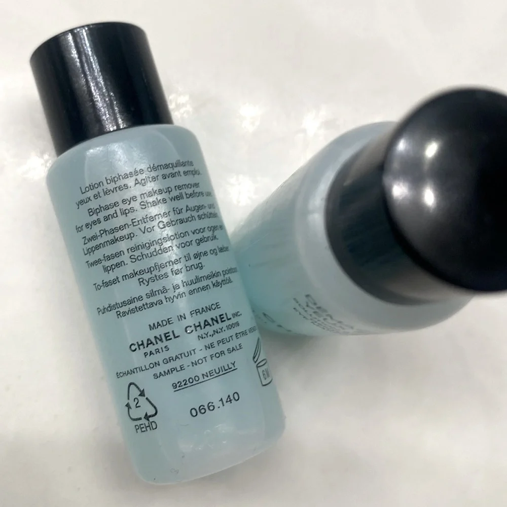 Lot of 2‎  CHANEL DEMAQUILLANT YEUX INTENSE BIPHASE EYE MAKEUP REMOVER .34oz NEW